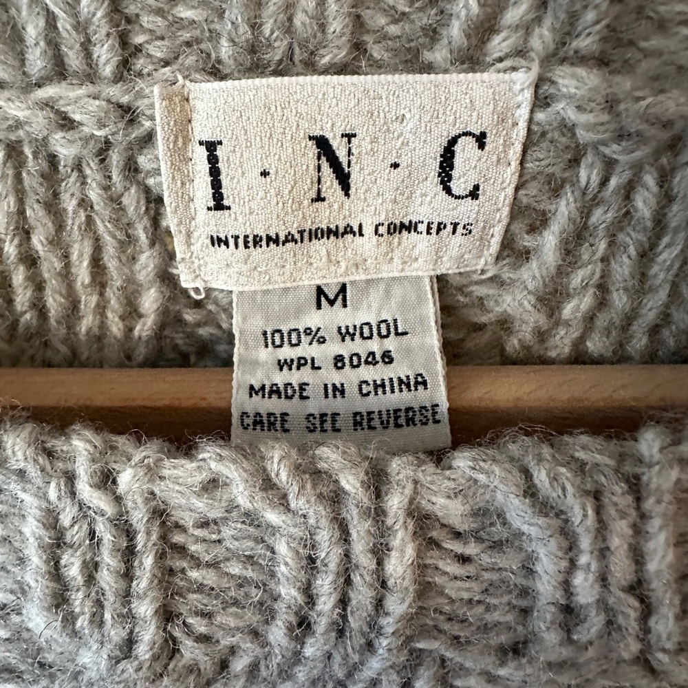 Vintage 100% Wool INC Sweater - Picture 3 of 7